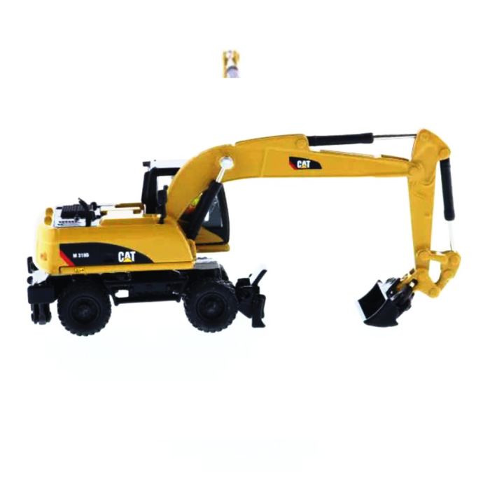 MINIATURA DIECAST ESCAVADEIRA RODAS CATERPILLAR M318D